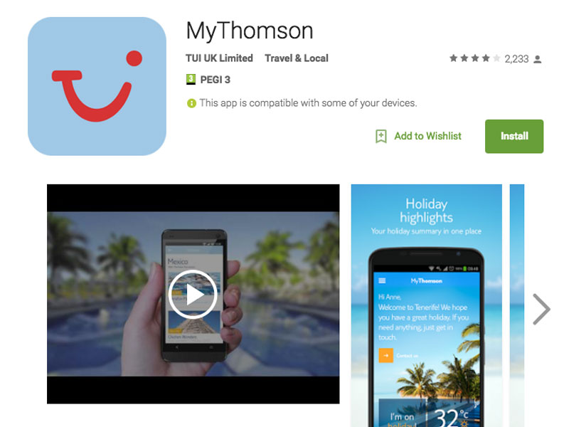MyThomson & MyFirstChoice (TUI)
